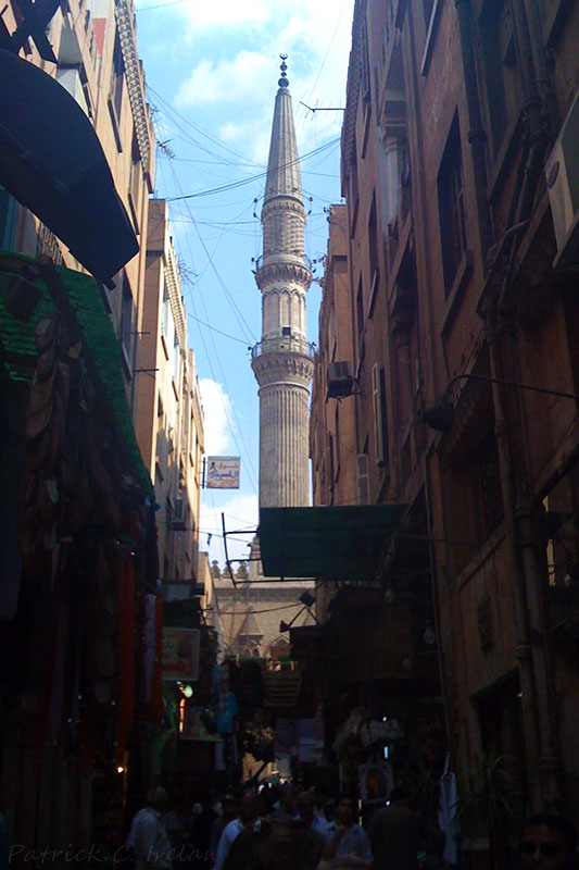 Al Azhar Mosque Spire, Khan Al-Khalili Bazaar, Cairo, Egypt